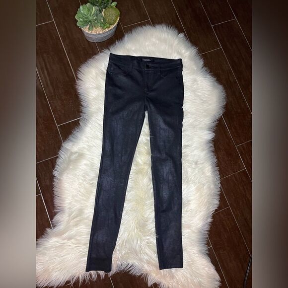 Liverpool black coated knit skinny pants Sz 4/27 - Picture 1 of 7